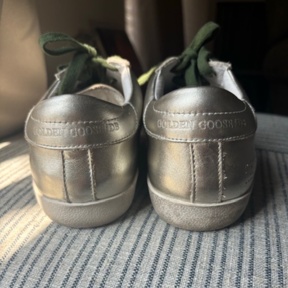 Golden Goose sneakers, Size 7, Gold